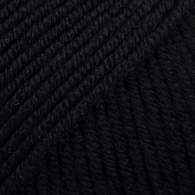 Merino Extra Fine Uni Colour Garn Merinoull 50 g Svart (02) Drops