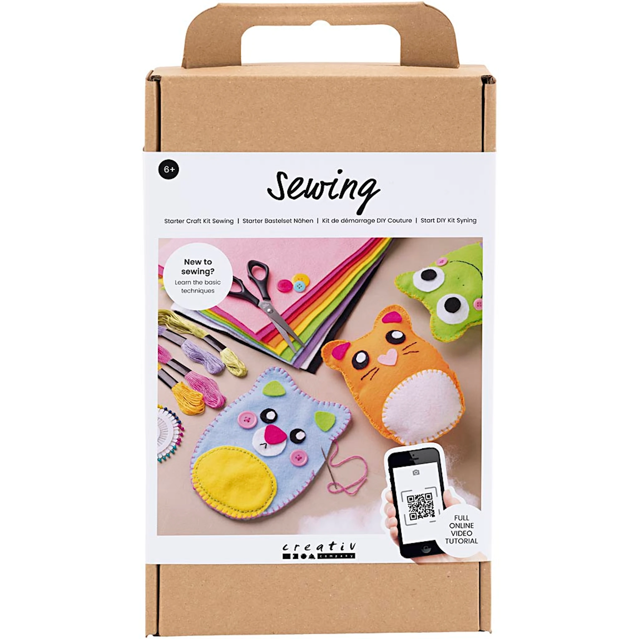 Produktbild för Start Kit Sömnad Nallebjörnar Creativ Company