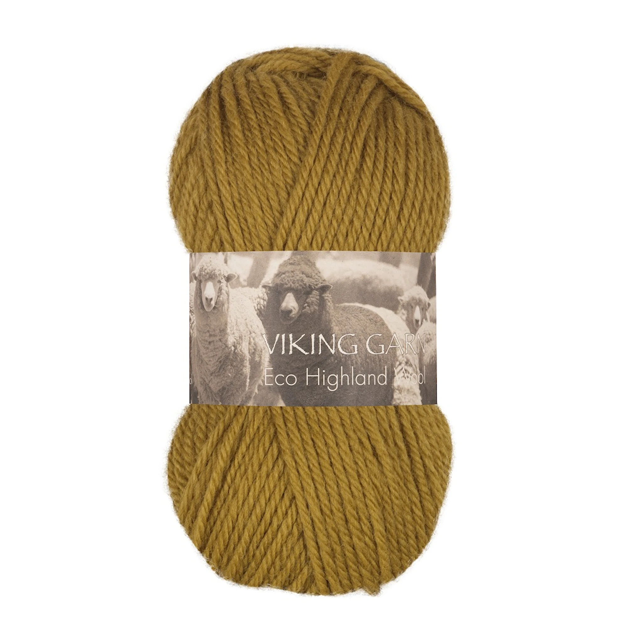 Tuotekuva ille Highland Eco Wool 50 g Green 236 Viking Garn