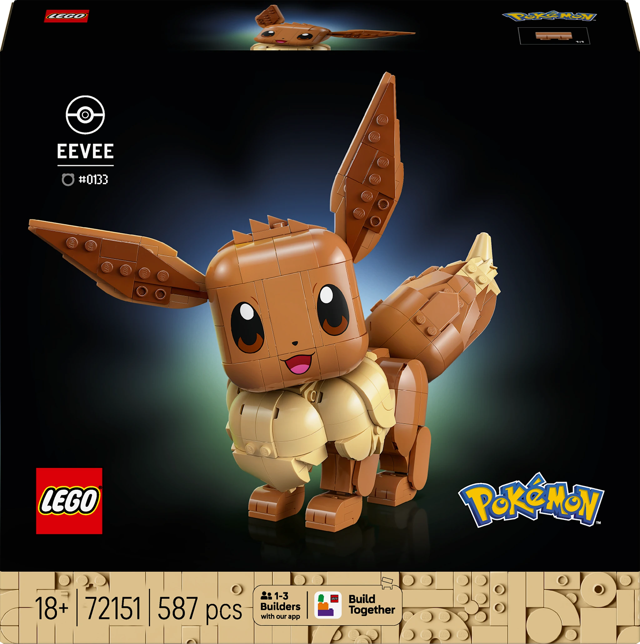 Tuotekuva ille LEGO Pokémon Eevee Building Set (72151)