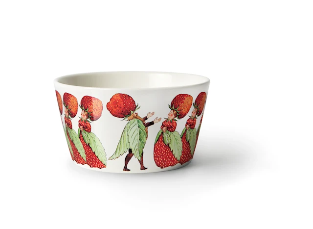 Design House Stockholm Elsa Beskow Strawberry Family Kulho 13 cm