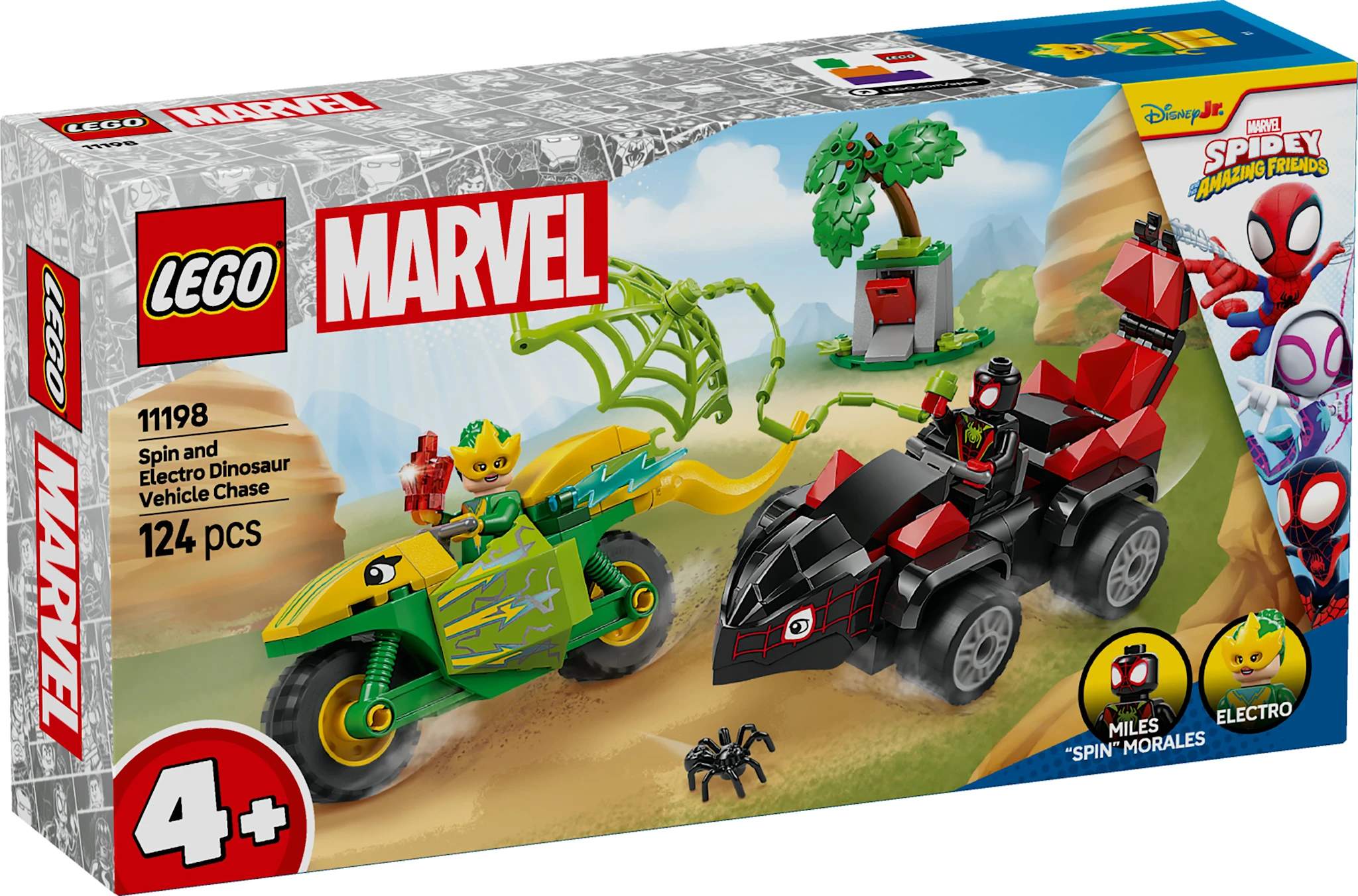 Tuotekuva ille Spin ja Electro: dinomenopelien takaa-ajo LEGO® Spidey (11198)