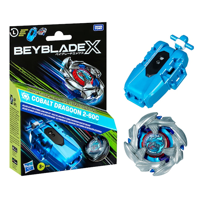 Tuotekuva 2 - Beyblade Burst BBX Deluxe Launcher & Top Cobalt Dragoon Beyblade Burst