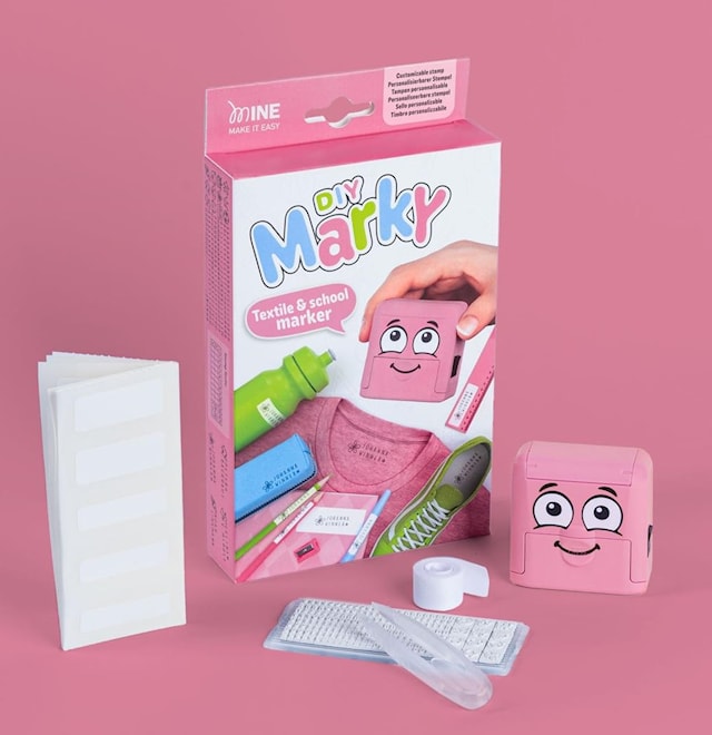 Tuotekuva 1 - Leimasin Nimenmerkintä Vaaleanpunainen Marky DIY COLOP