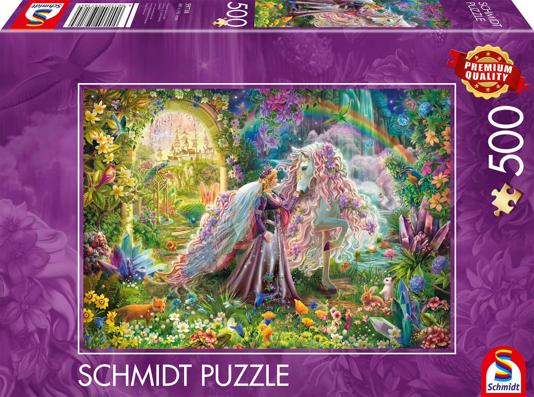 Produktbilde for Dream Journey With A Unicorn Puslespill 500 Brikker Schmidt