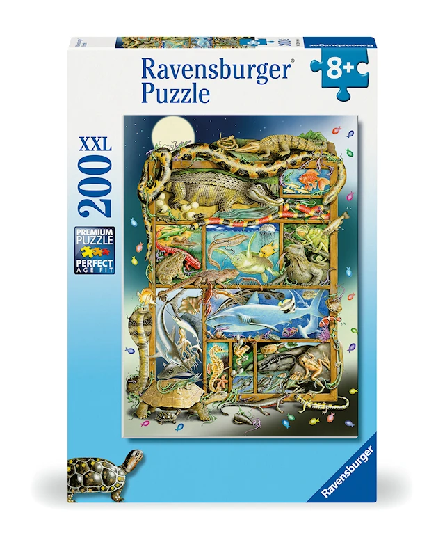 Palapelit Fish And Reptile Menagerie 200 XXL palaa, Ravensburger