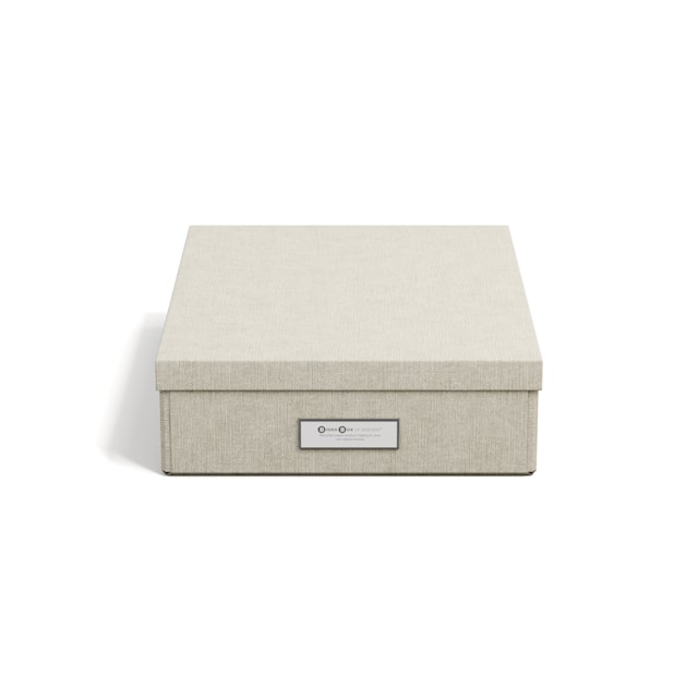 Produktbild 5 för Förvaringslåda Kleo A4 Linen Bigso Box of Sweden