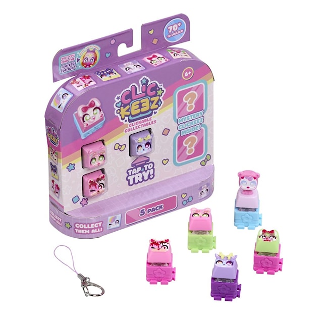 Produktbilde 1 for Clickeez Fidget nøkkelring Multipack