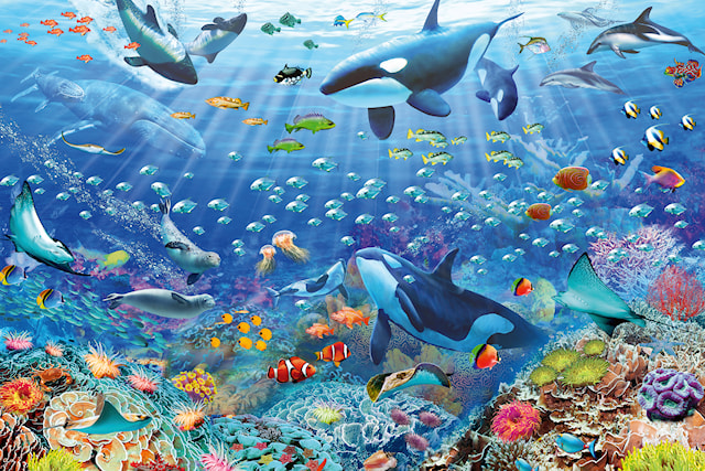 Produktbild 2 för Underwater Pussel 3000 bitar Ravensburger