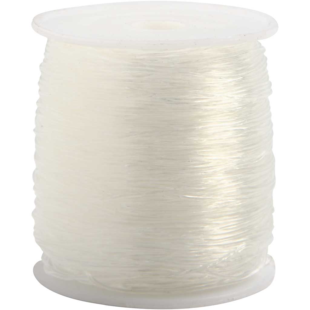Elastisk smyckestråd i nylon 0,8 mm x 100 m