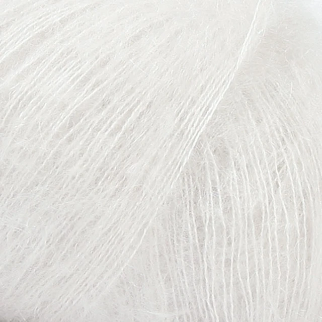 Kid-Silk Garn Mohair Silke 25 g Chalk 38 Drops