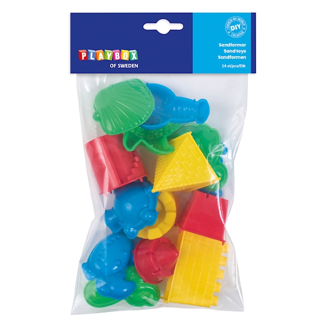 Tuotekuva 2 - Hiekkamuodot leikkihiekalle 14-pakkauksessa Playbox