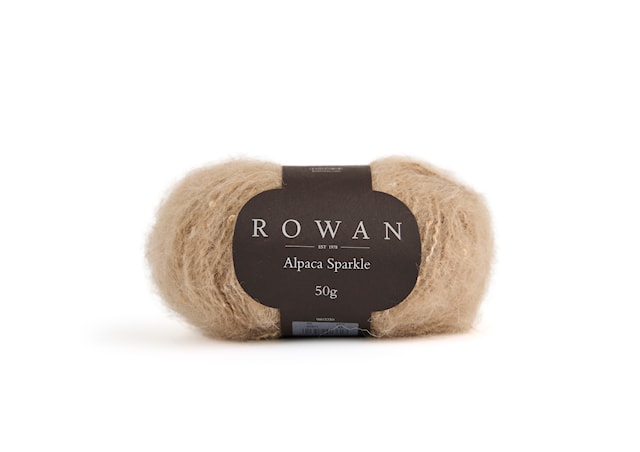 Alpaca Sparkle, paljetti lanka, 50 gr Camel 10021 Rowan