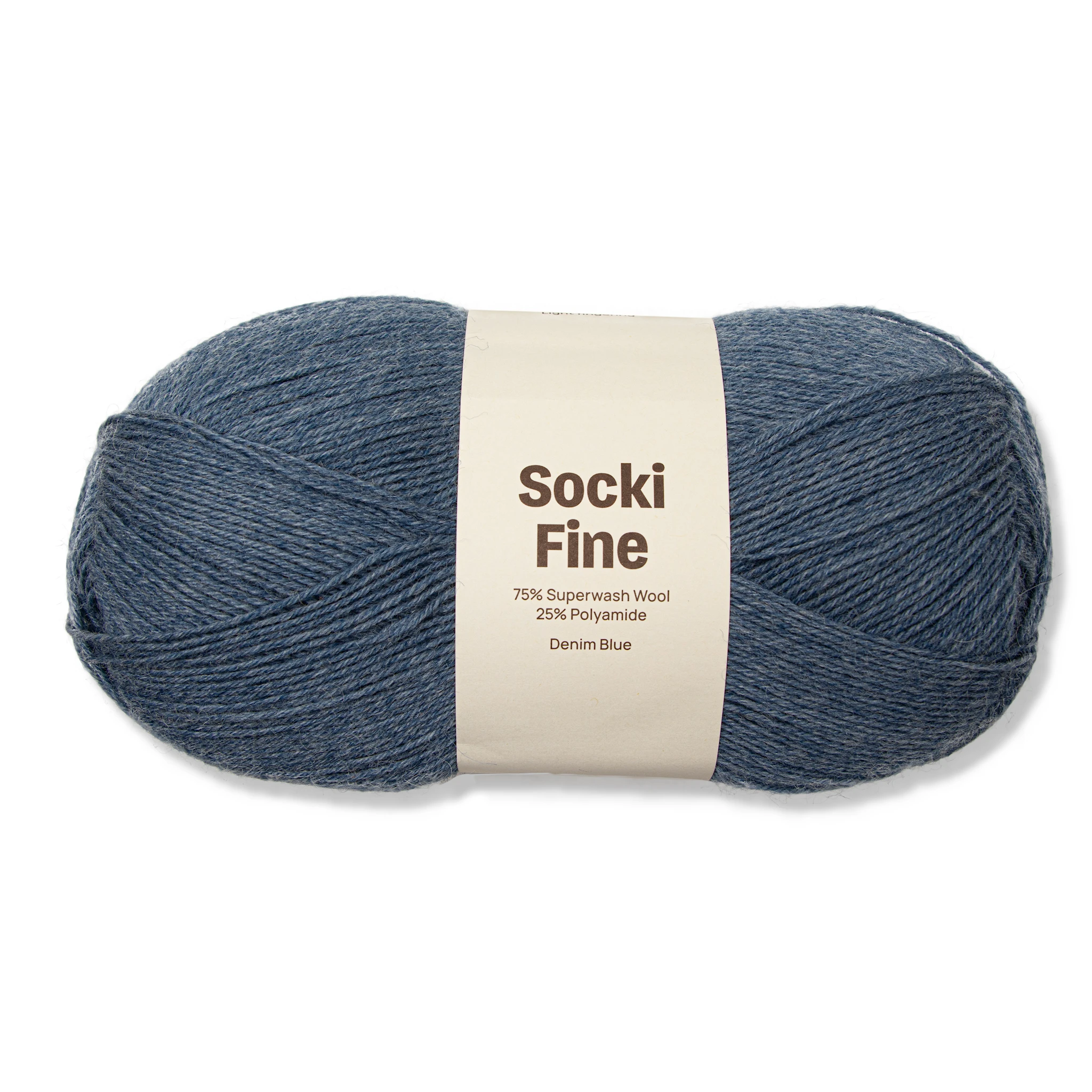 Produktbilde for Socki Fine Ensfarget Garn Ullmiks 100 g Adlibris