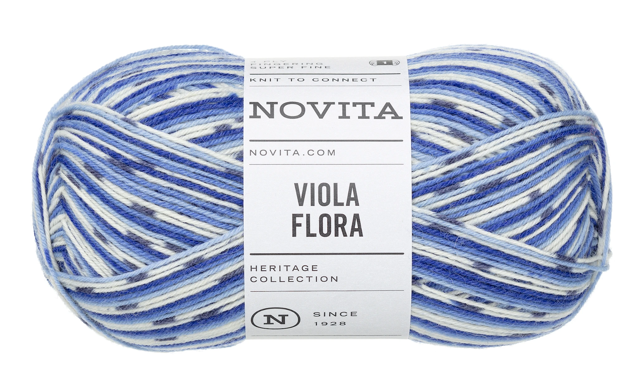 Produktbild för Viola Flora Garn Ullmix 100g Geranium 8341 Novita