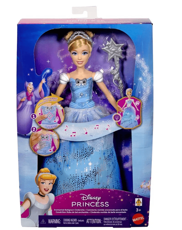 Produktbild 5 för Disney Princess Light-Up Modedocka med Ljus Askungen Docka