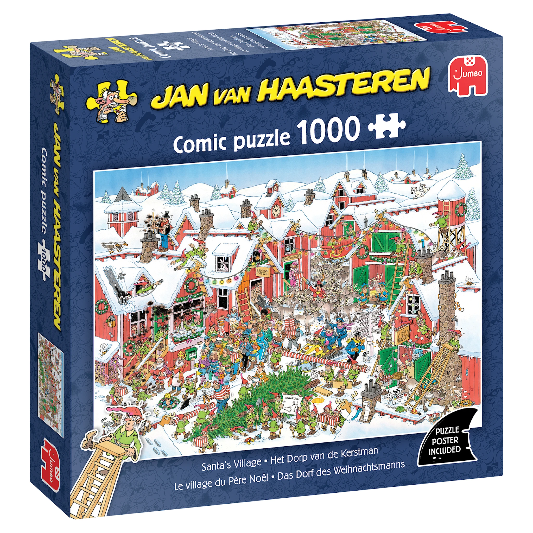 Produktbild för Jan Van Haasteren Santa´s Village Pussel 1000 bitar