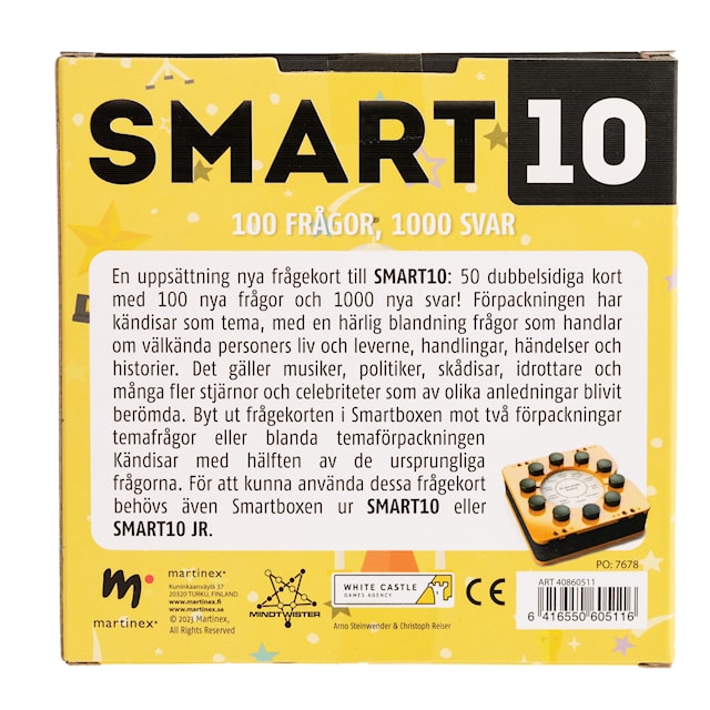 Tuotekuva 2 - SMART10 Frågekort, Kändisar (SE)