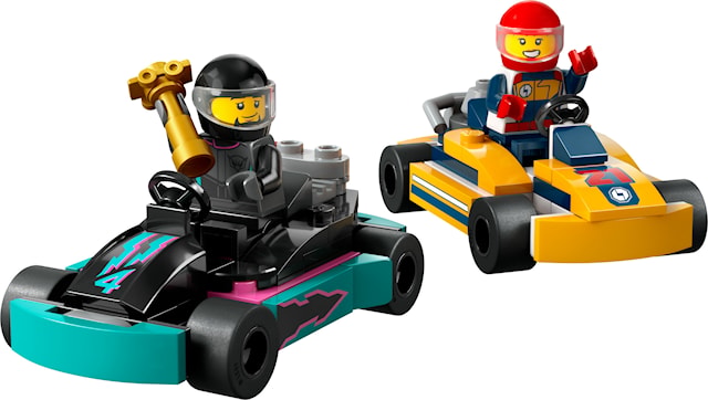 Tuotekuva 2 - Go-Kart-autot ja kilpakuljettajat LEGO®  City (60400)