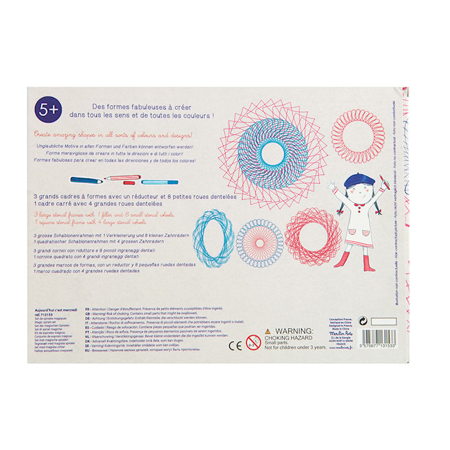 Tuotekuva 3 - Piirustusmalli Mandala suuri setti Moulin Roty
