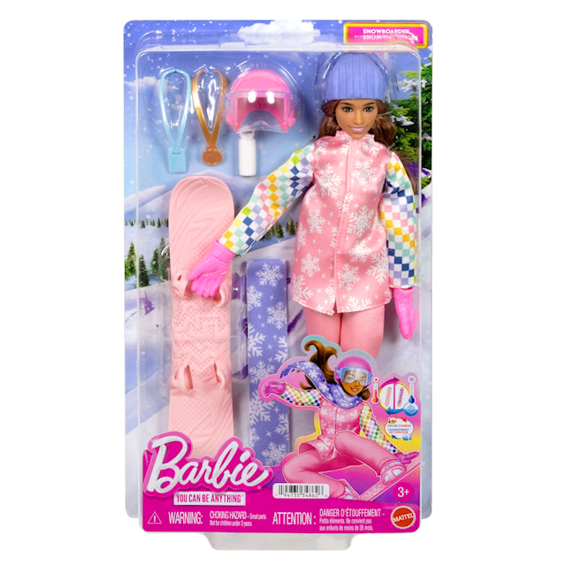 Tuotekuva 7 - Deluxe Ammattinukke Lumilautailija Barbie