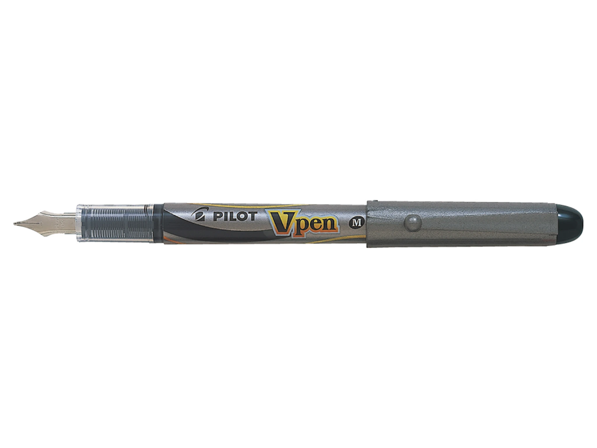 Produktbild för Reservoarpenna engång V-pen 0,4, Svart, Pilot
