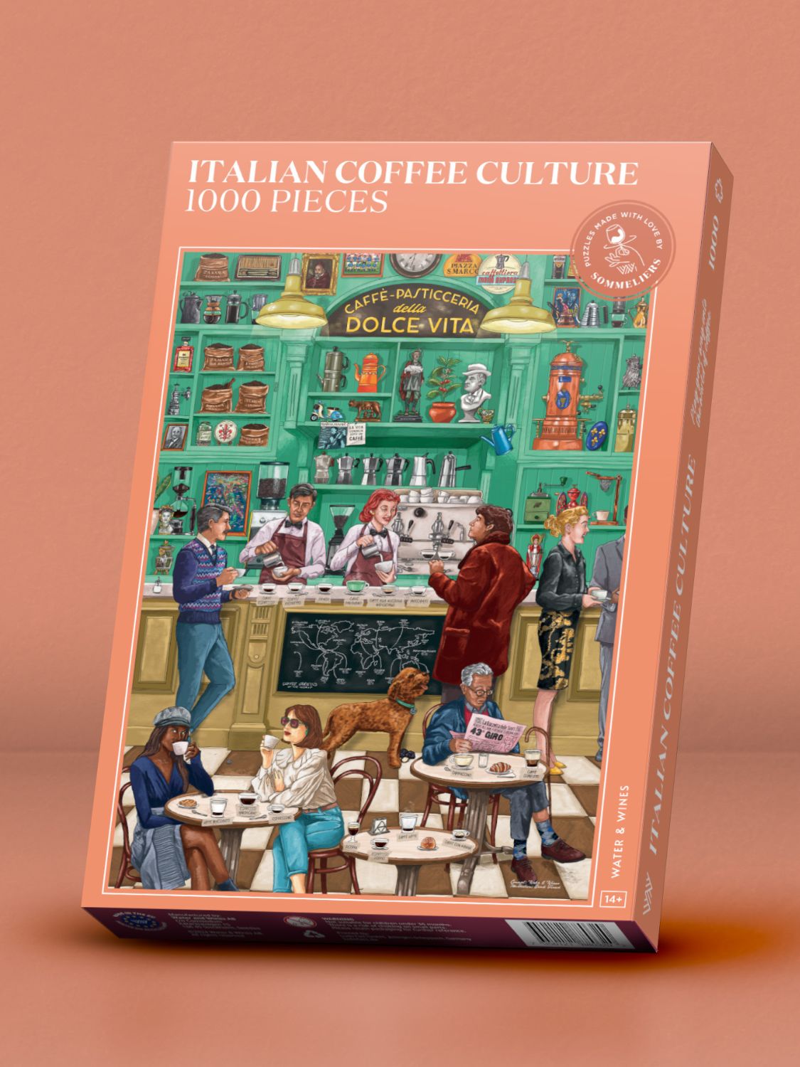 Palapelit Italian Coffee Culture 1000 palaa, Water & Wines