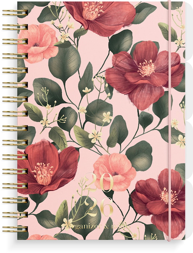 Produktbilde 1 for Organizer og Notes 2026 A5 Villrose GRIEG