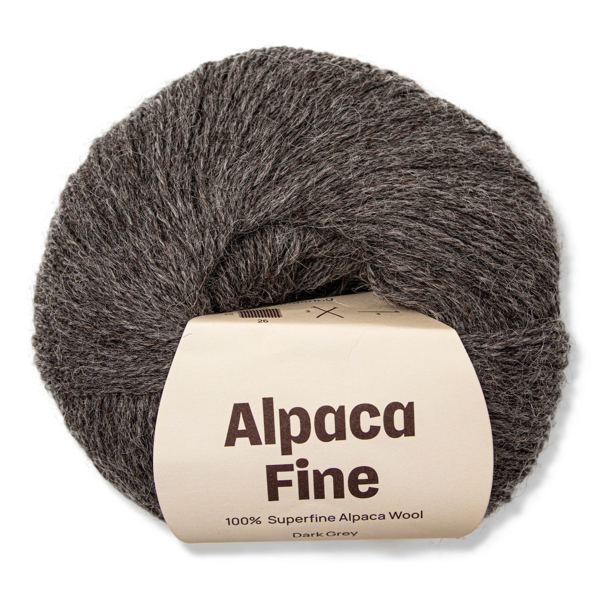 Produktbild för Alpaca Fine 50 g Dark Grey A201 Adlibris