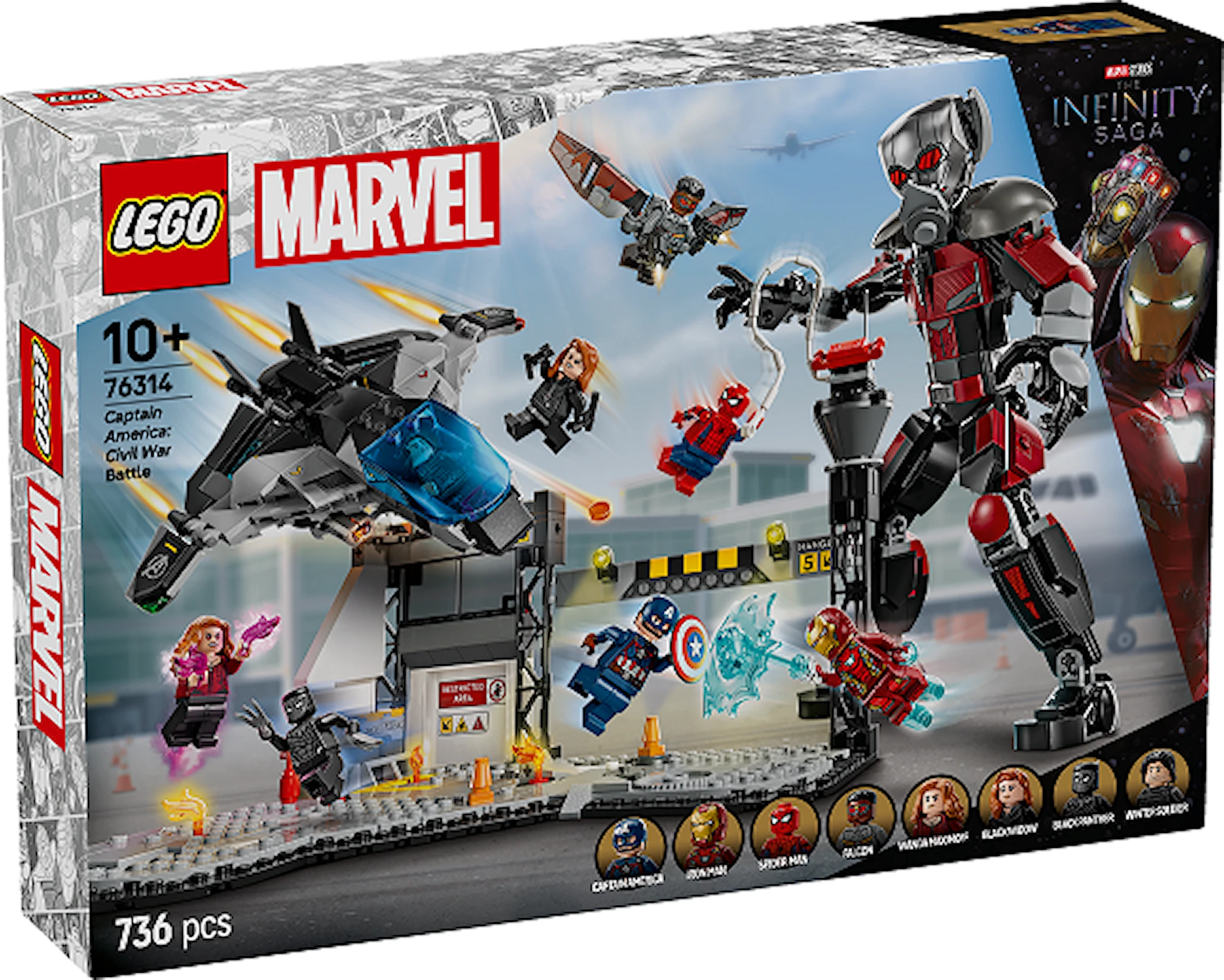 Tuotekuva ille Captain America: Civil War Toimintataistelu LEGO® Super Heroes (76314)