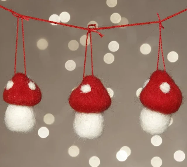 Pyssla Svampar med nålfiltning 5,5 cm 3-pack Creativ Company