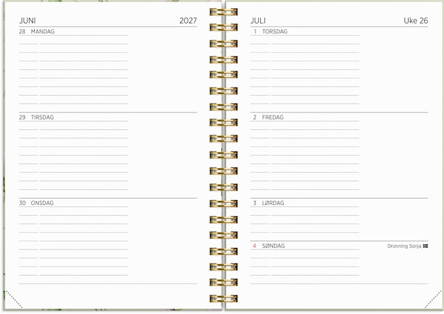 Produktbilde 2 for Kalender A6 26/27 Blomst Grieg