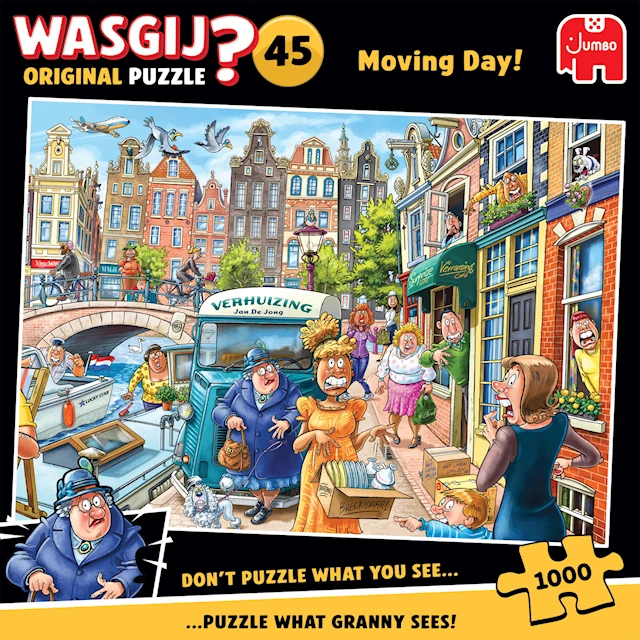 Wasgij Original 45 Moving Day! Pussel 1000 bitar, Jumbo