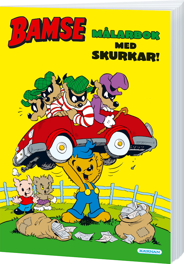 Produktbild 1 för Målarbok Skurkar Bamse