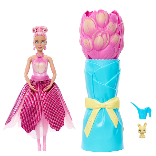 Produktbild 1 för Flower Surprise Docka Pink Barbie
