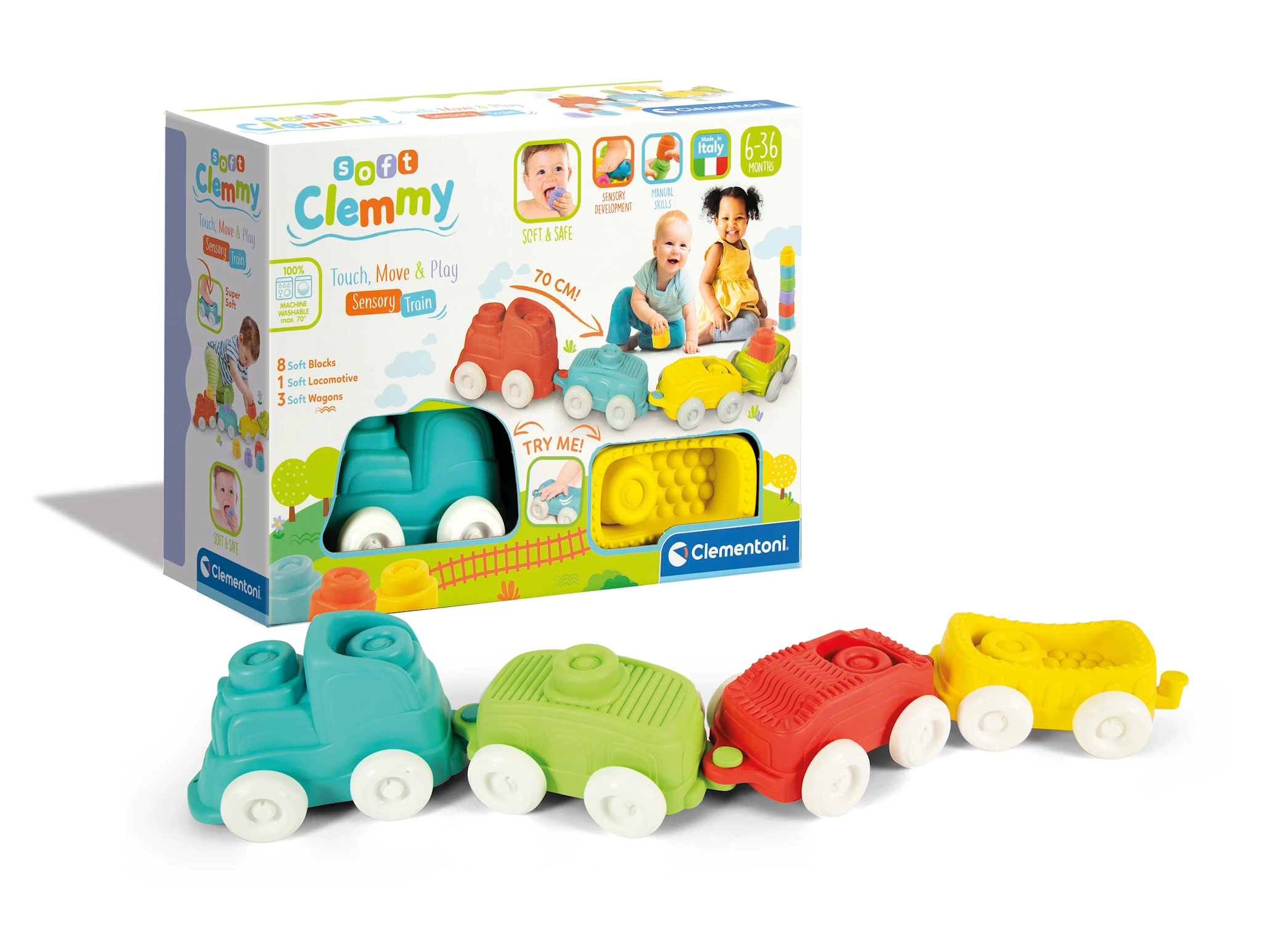 Produktbild för Tåg Soft Clemmy Clementoni