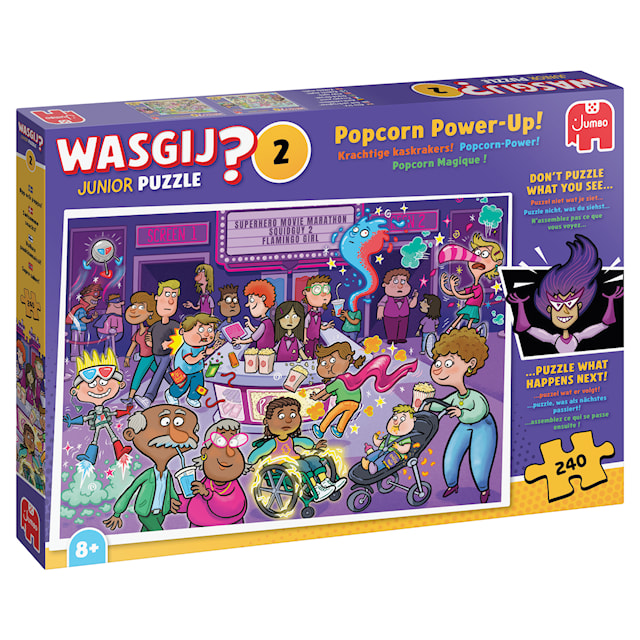 Tuotekuva 3 - Wasgij Junior 2 - Popcorn Power - Up! -palapeli, 240 palaa