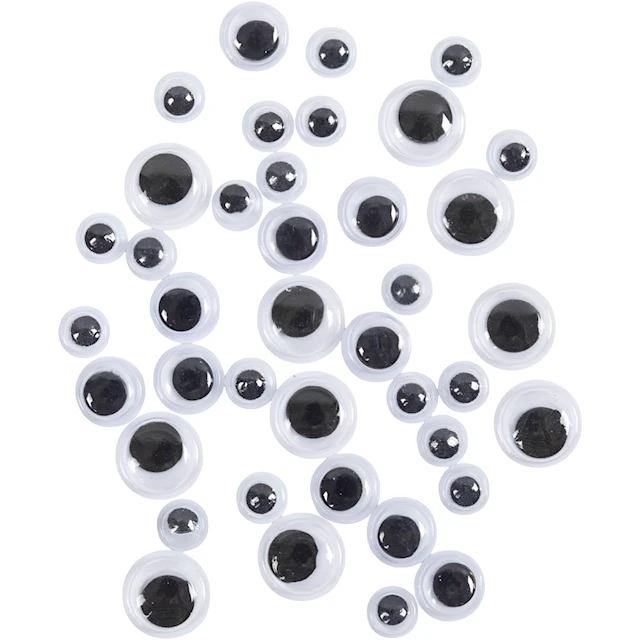 Rullögon Diameter Mix 6+8+10 mm 40-pack Creativ Company