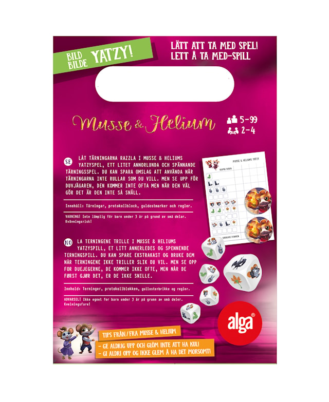 Tuotekuva 3 - Musse & Helium Yatzy (SE/NO)