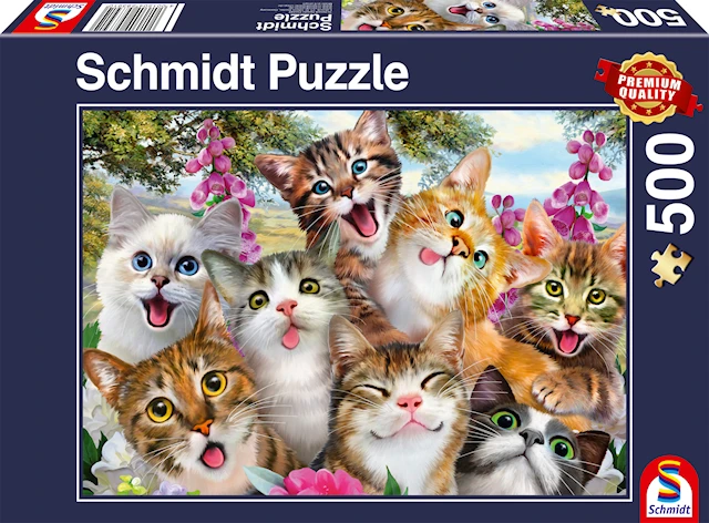 Cat Selfie Pussel 500 bitar Schmidt