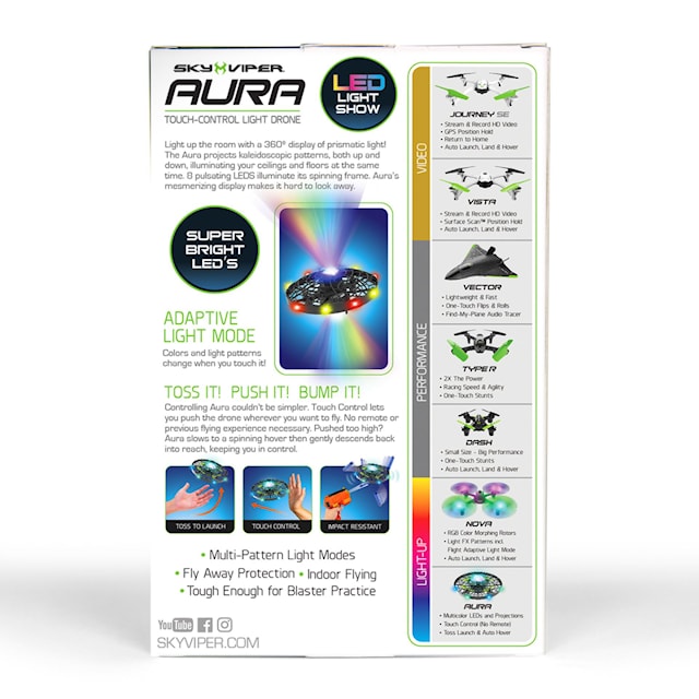Produktbilde 3 for Sky Viper Aura Force Drone med LED-lys