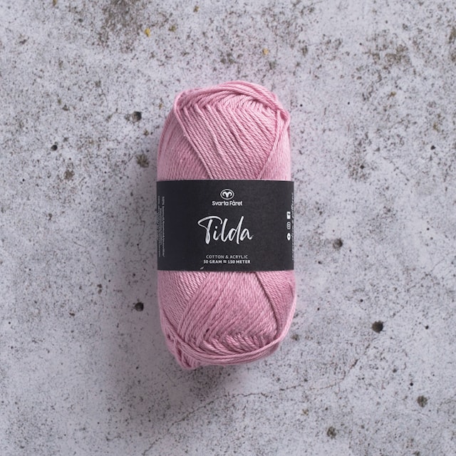Tilda Lanka Puuvillasekoite 50 g rosa 40 Svarta Fåret