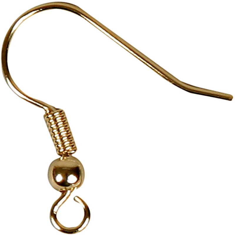 Örhängen Fransk Krok 18 mm Guldpläterad 10 st