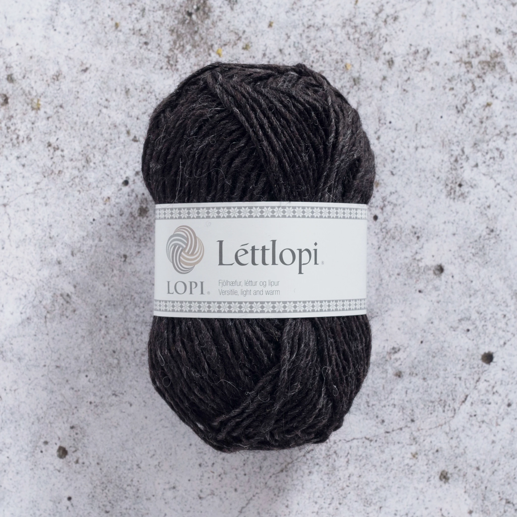 Produktbild för Léttlopi Garn Ull 50 g Svartbrun (0052) Istex