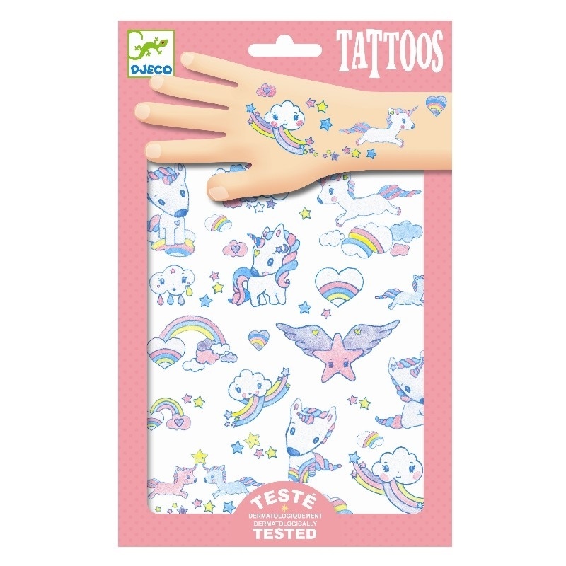 Unicorns-tatuointi Djeco