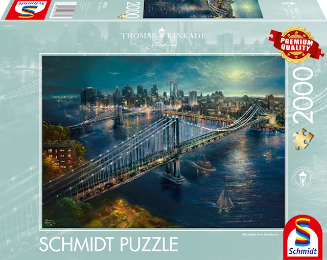 Bridge over Manhattan Thomas Kinkade Pussel 2000 bitar, Schmidt