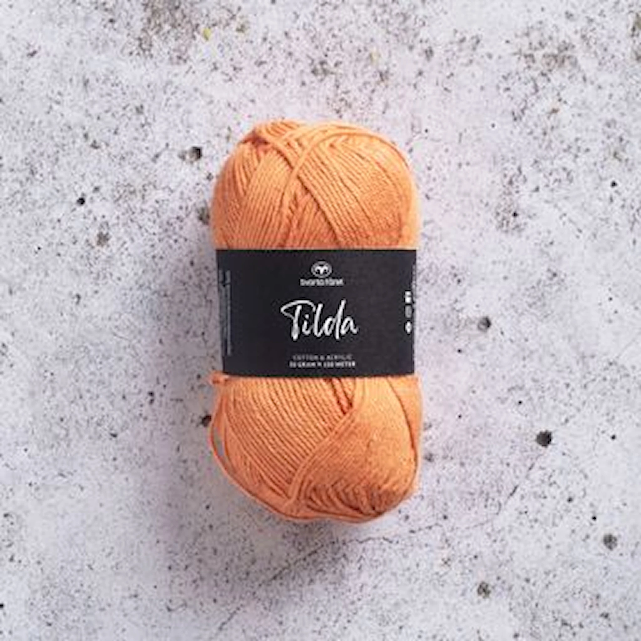 Produktbild för Tilda Garn Bomullsmix 50g Svarta Fåret