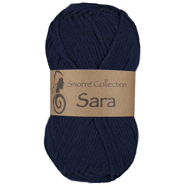 Sara Akrylgarn 50 gr Marinblå 926, Viking Snorre