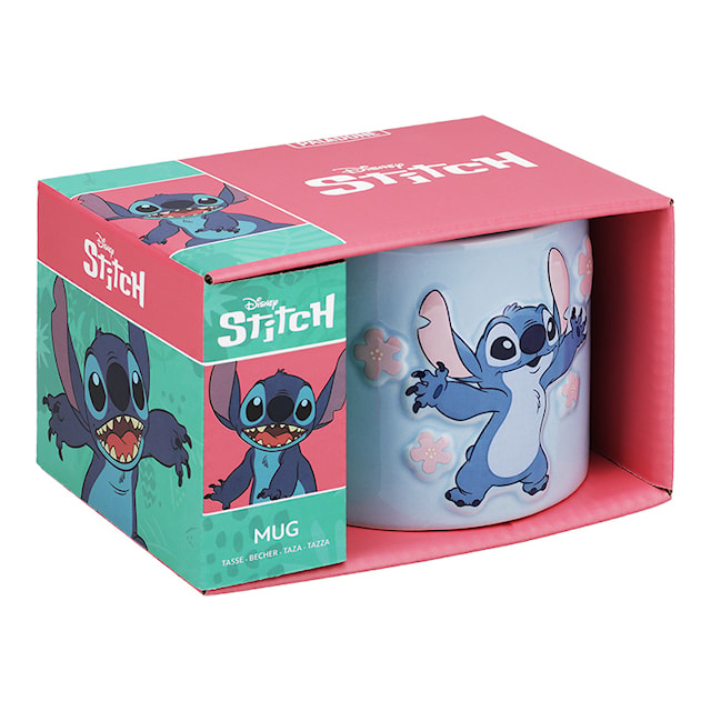 Produktbild 2 för Stitch Präglad Mugg Paladone