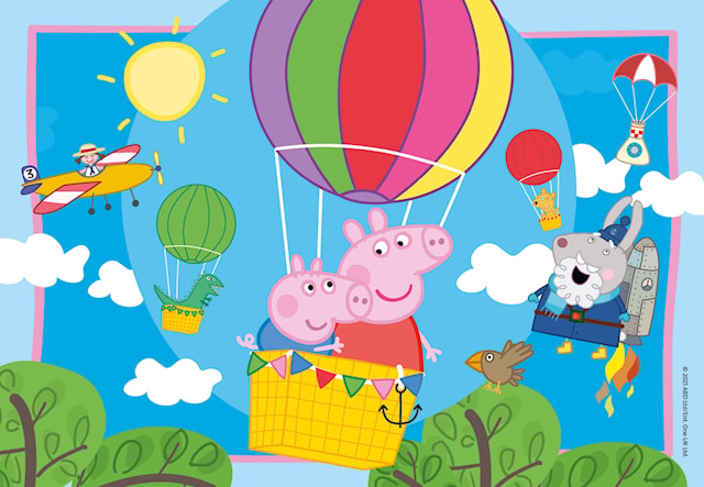 Produktbilde 2 for Peppa Gris eventyr Puslespill 2x12 brikker Ravensburger
